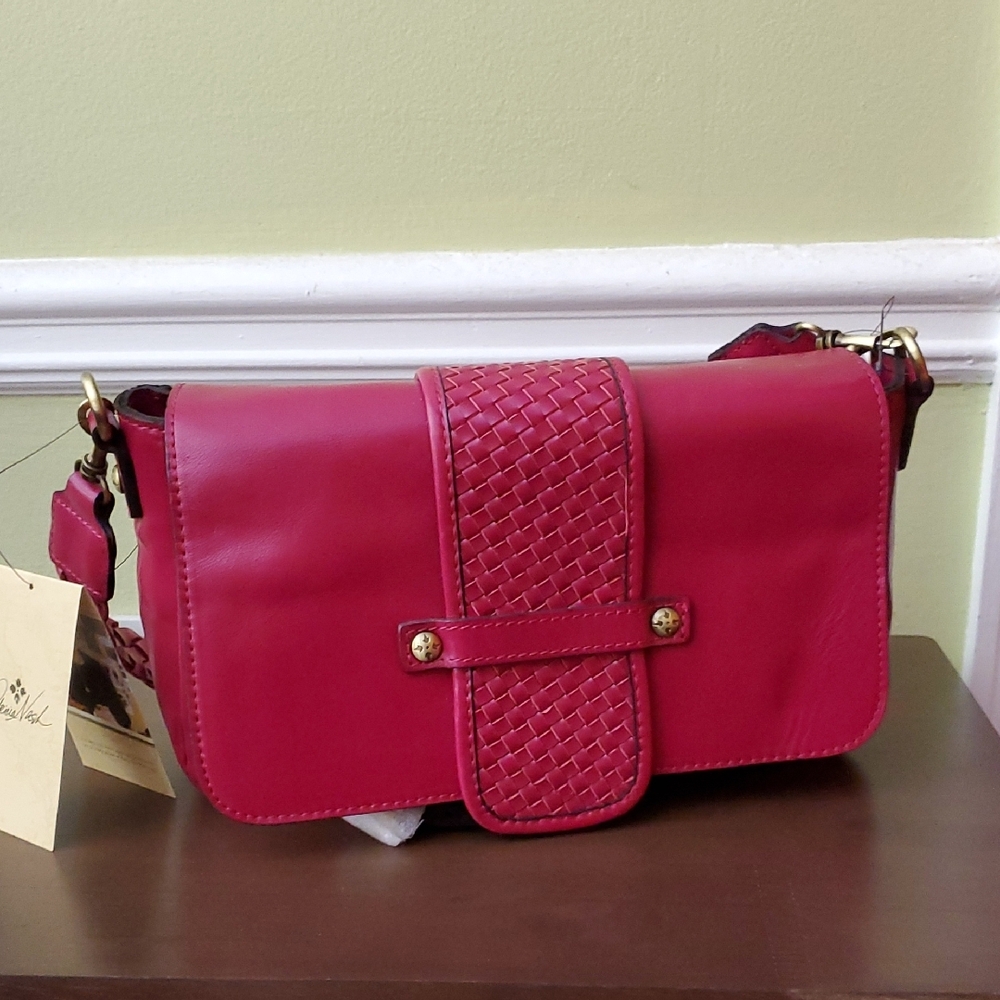 [Never used] Patricia Nash Leather Fuschia   Bag - Picture 4 of 11